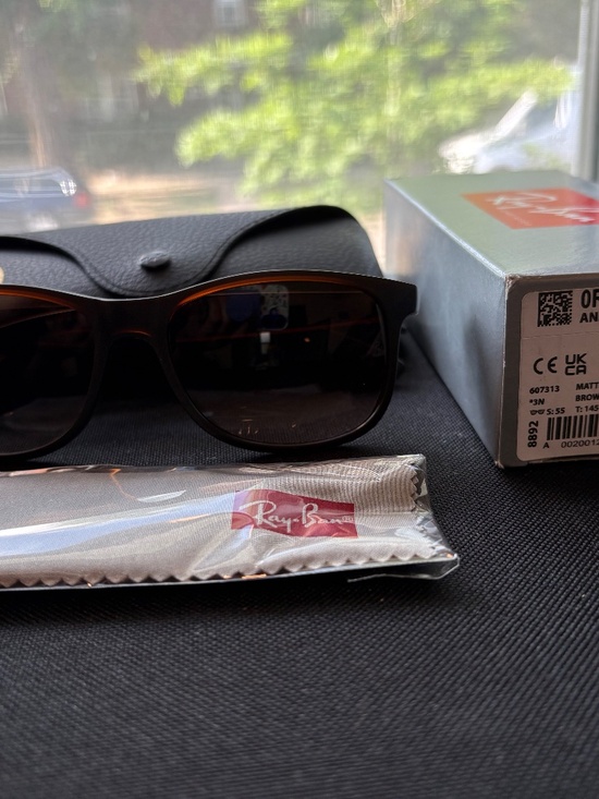 Ray-Ban Andy sunglasses (RB4202). Brown frame/brown gradient lenses main image 8